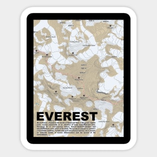 Mountain Majesty: Everest Topography Sticker